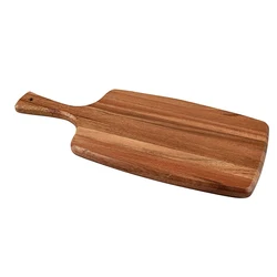 Wooden restaurant fruit cutting board biscuit sushi serving cutting board with handle