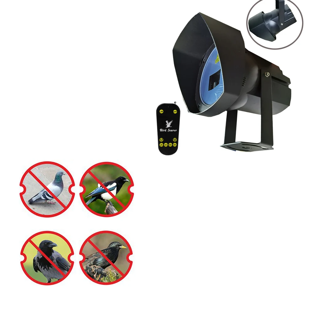 Factory Sell Laser Bird Repeller Outdoor RF Control Farm Yard Garden Bird Control Outside Plant Bird Repeller