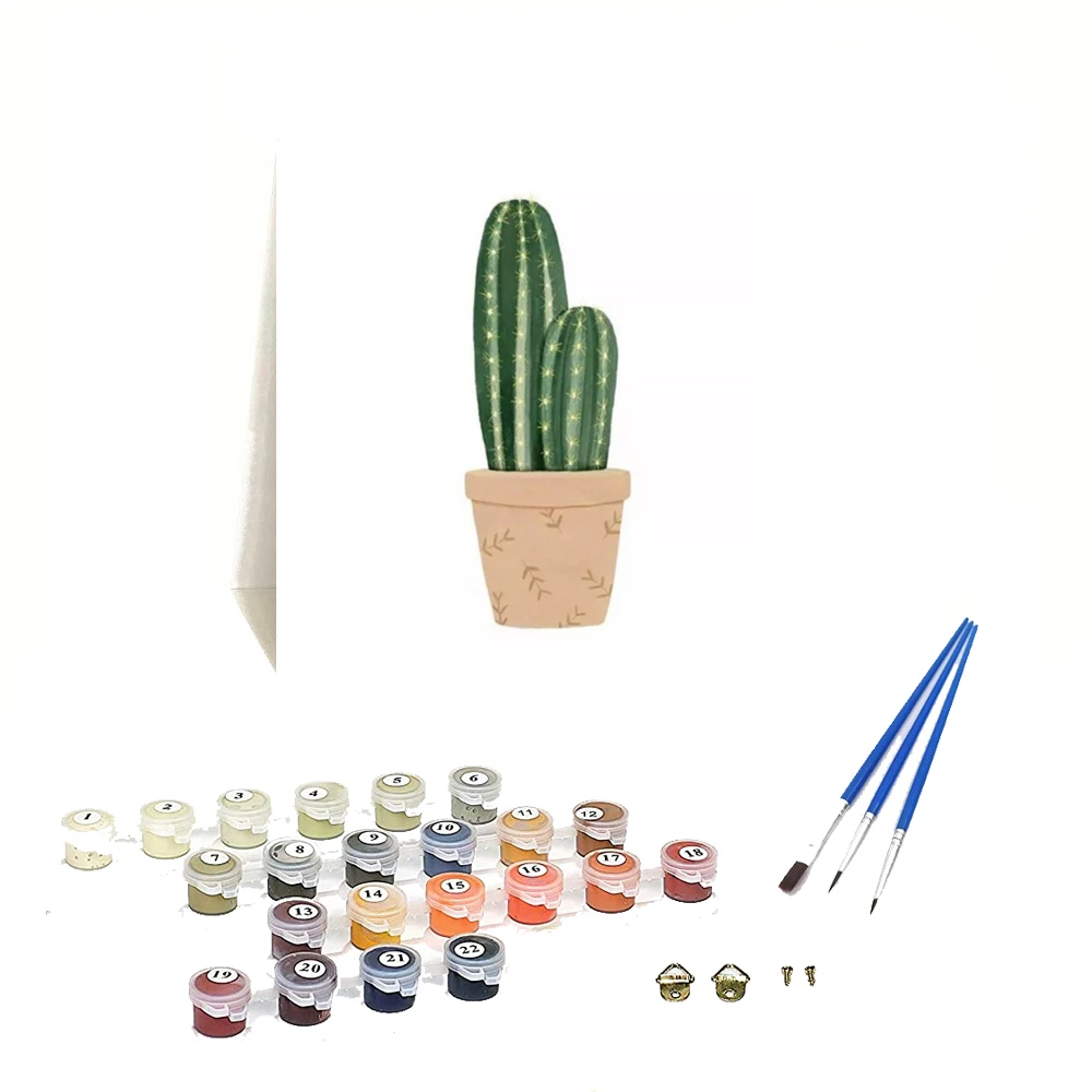 Orfon Q1015 20x20cm paint by number wall art canvas painting diy oil painting for kids customize diy painting wholesale