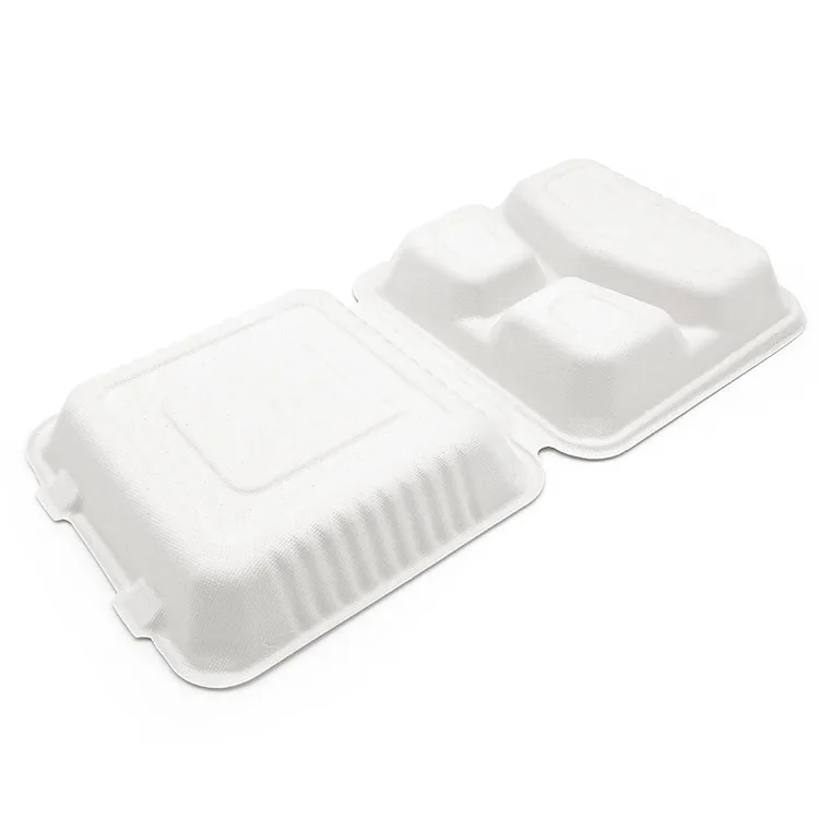 Customized design biodegradable disposable food containers with lids foodsaver containers