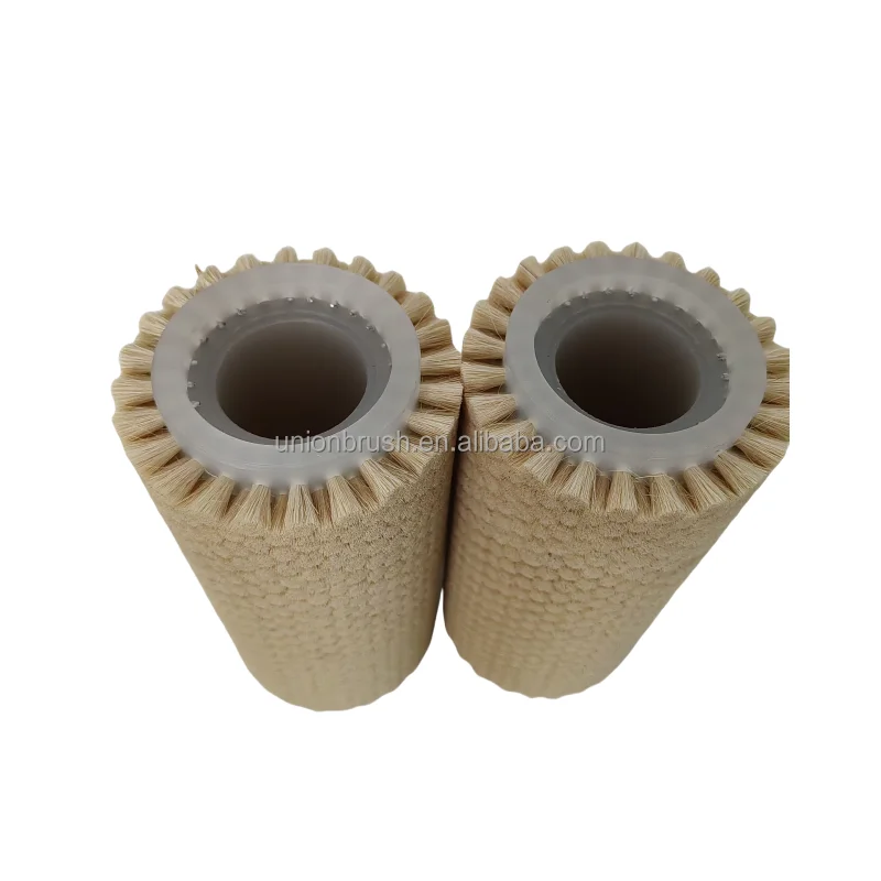 2024 Horse Hair Fruit Waxing Brush Roller for Food Handing and Cleaning
