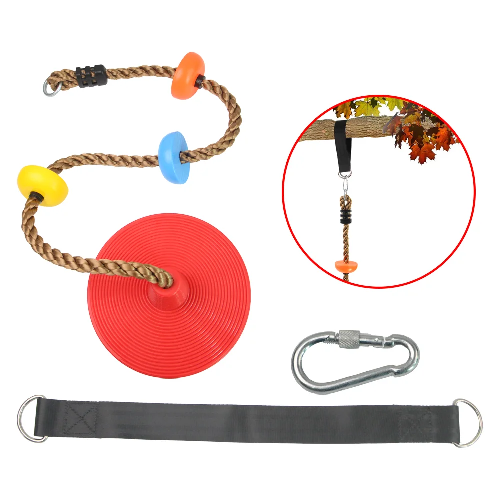 disc swing outdoor swing wooden swing sets for kids backyard