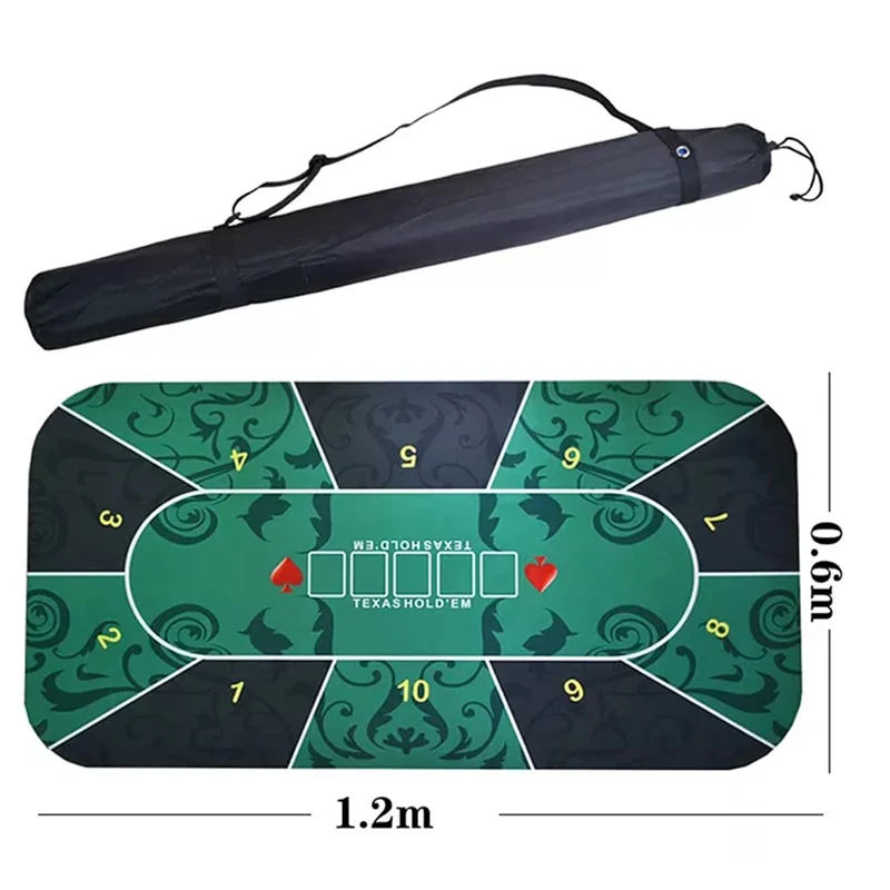 180*90cm Popular Rubber Gambling Poker Table Mat Casino Table Cloth Texas Holden Poker Table Mat For Sale