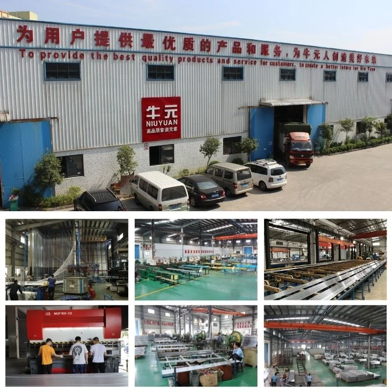 NIUYUAN Customized Production Side Open Aluminum Square Edge Tile Trim