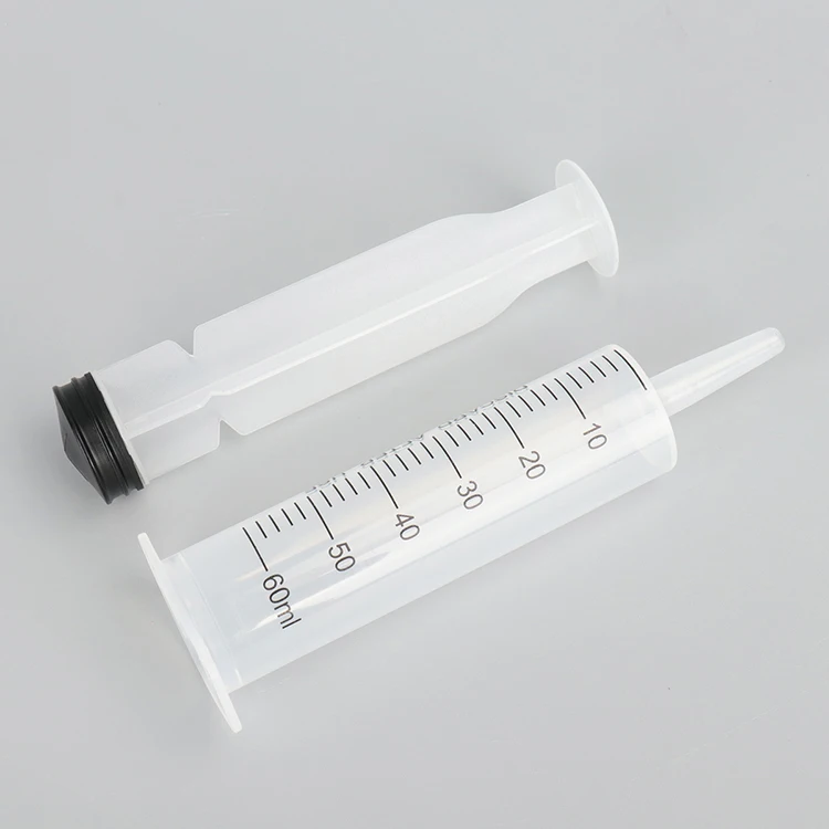 Medical Disposable Saline Flush Syringe Irrigation Syringe 50ml 60ml 100ml 150ml 200ml 250ml Enteral Feeding Syringe