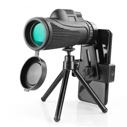Wholesale Hot Sale Large Scope Portable Night Vision Monocular Telescope With Smartphone Holder & Tripod