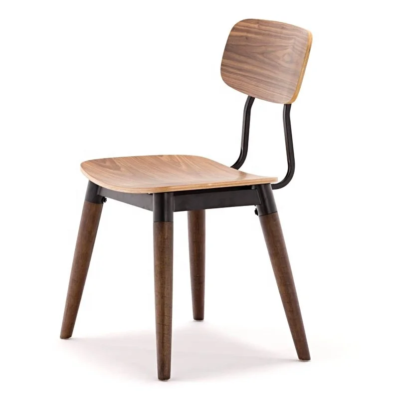Fast Ship Wholesale Bent Plywood Metal Frame Copine Wooden Cafe Chairs