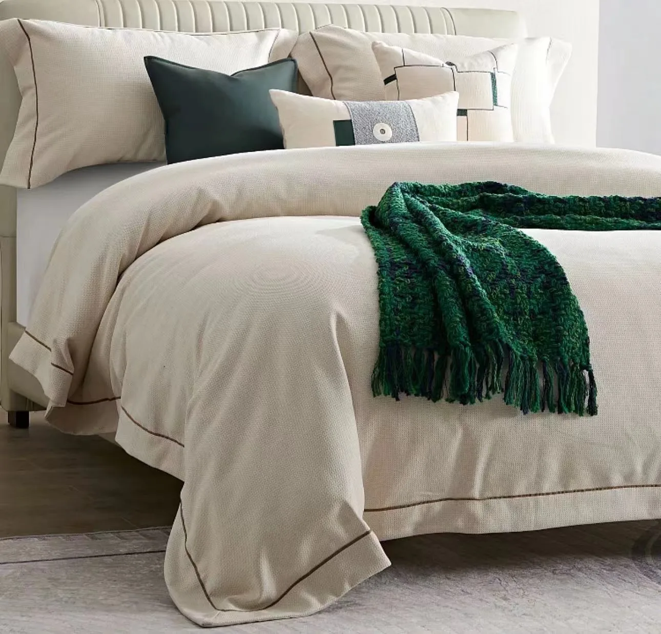 wholesale flax linen bedding set 100% flax linen bed sheet set