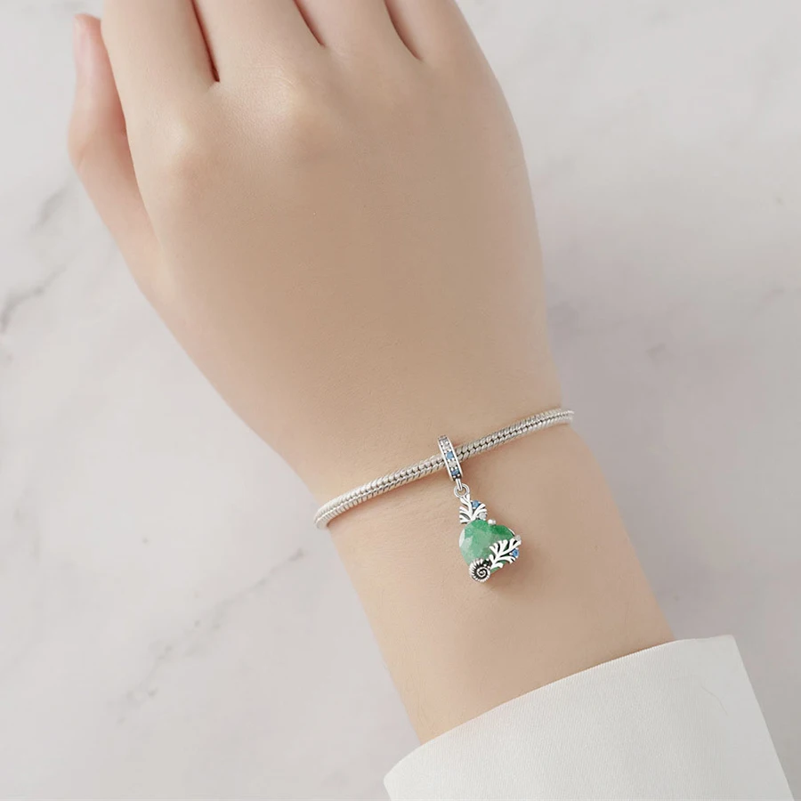 New Arrival High Quality Fine Charm Bracelet Necklace DIY Jewelry Accessories S925 Silver Zircon Beads Pendant Collection