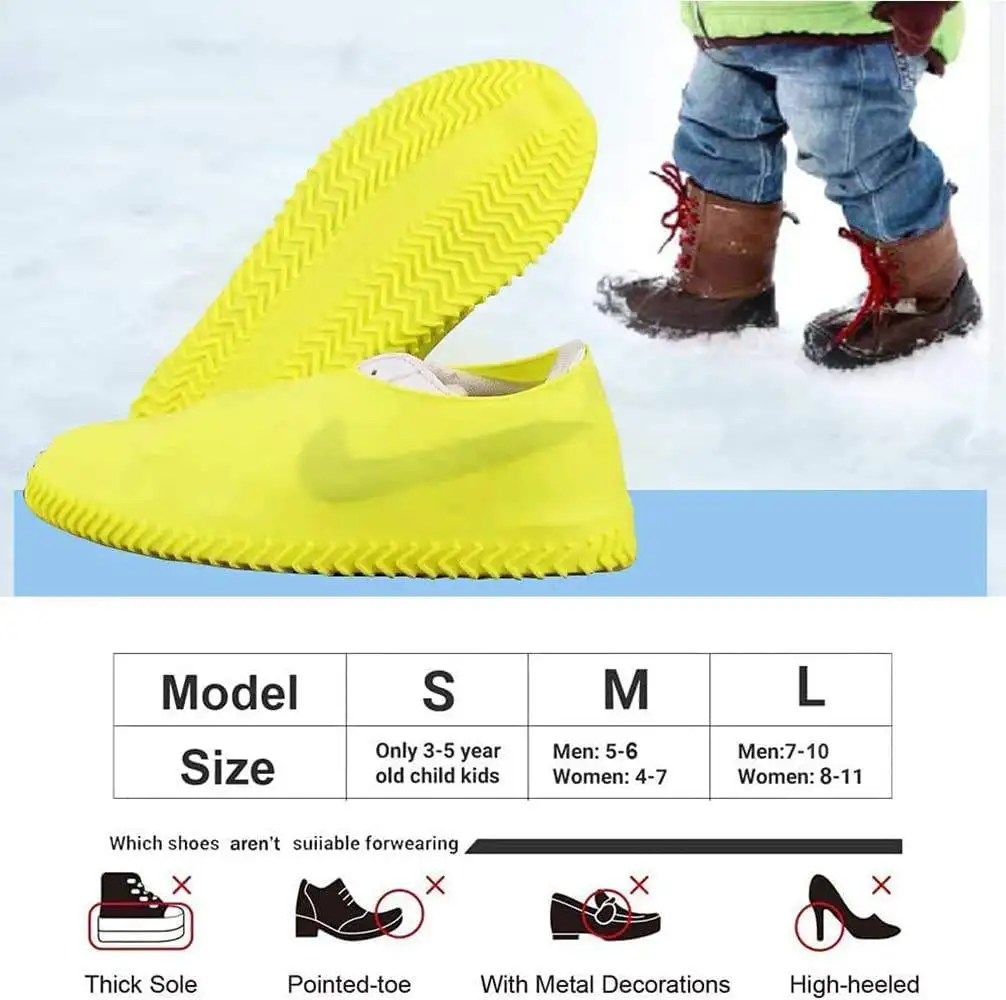 Top Selling Unisex Reusable Silicone Shoe Protectors Best Quality Waterproof Anti-Slip Covers Winter Rain Resistant Rain Boots