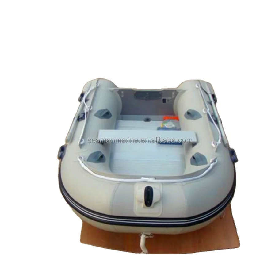 high quality paddle boat China Cheap PVC Fishing Inflatable Aluminum Use Pontoon Rubber  Patrol Rowing Zodiac Boat