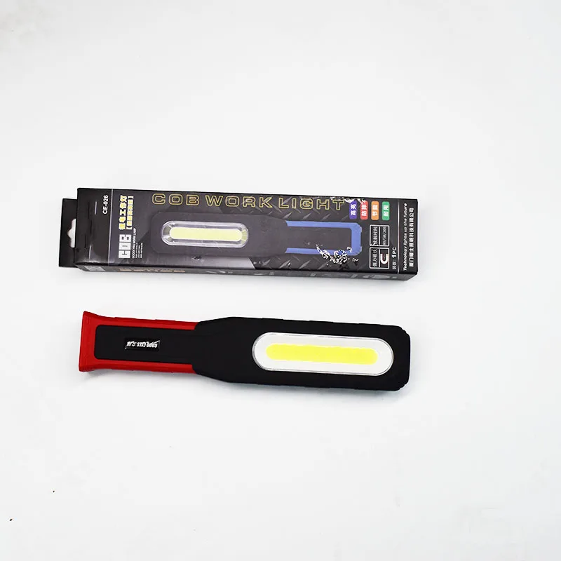 LED Flashlight Magnetic Work Light USB Rechargeable Torch Hook Portable Lantern Inspection Light Camping Car Repair Lamp