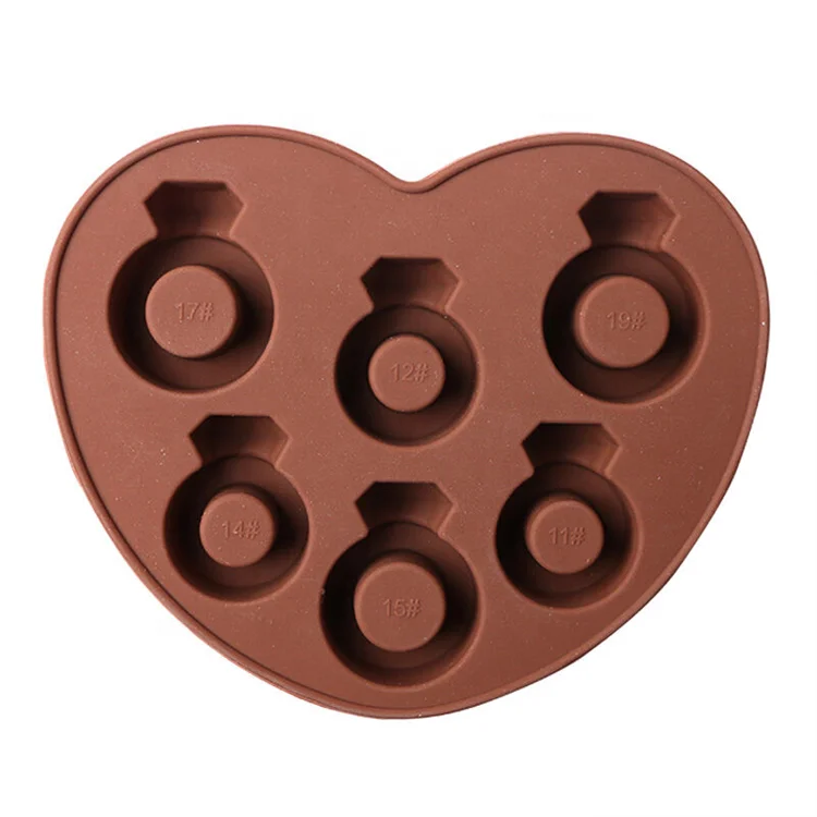 Eco Friendly New Design Diamond Ring Shaped Ice Cube Tray