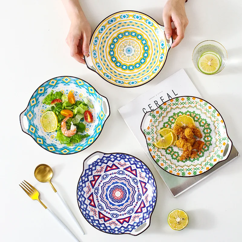 vaisselle en ceramique de qualite alimentaire restaurant complete birthday plates &Baking sheet dishes Sold by ton