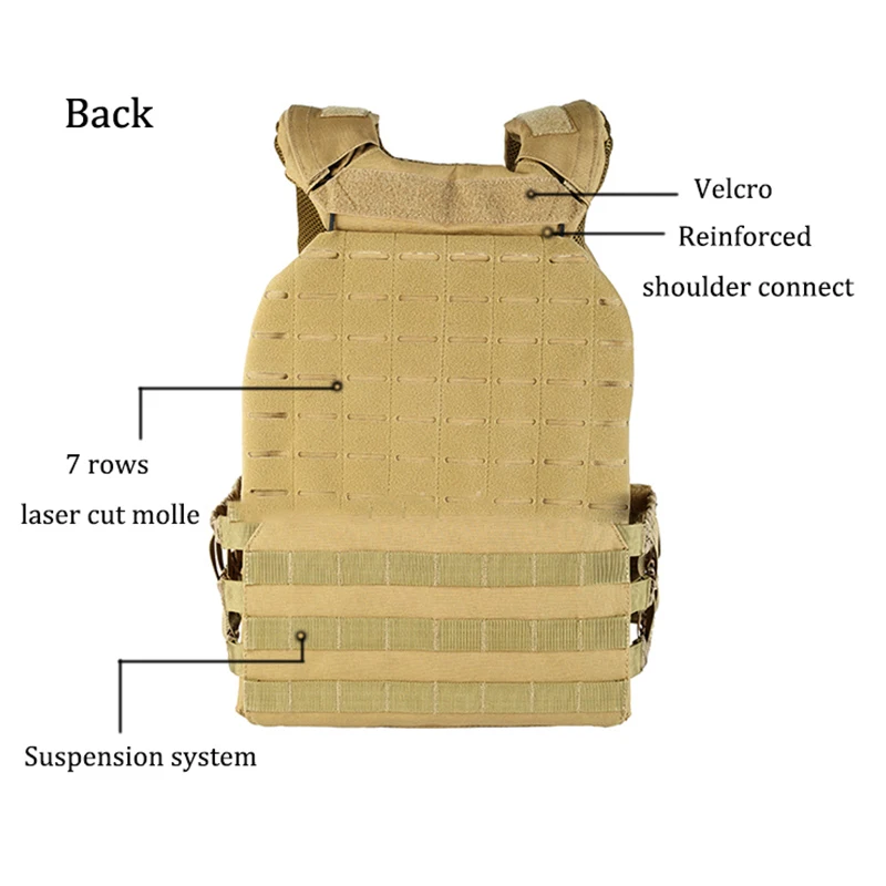 LHI Waterproof Oxford Police Equipment Bulletproof Military Plate Carrier Tactical Bullet Proof Vest For Sale