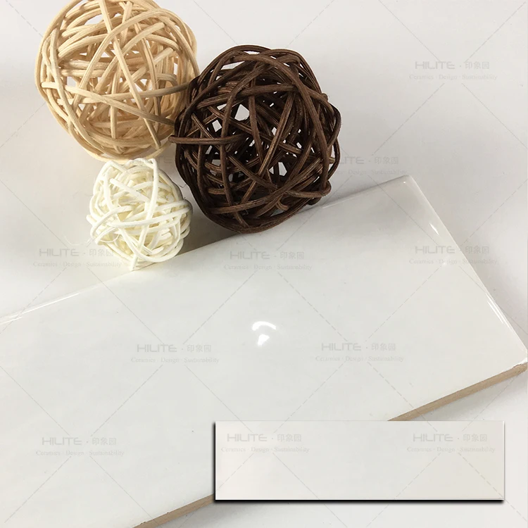 Various Color  3d White Ceramic Wall Subway Tile  for Kitchen and Bathroom