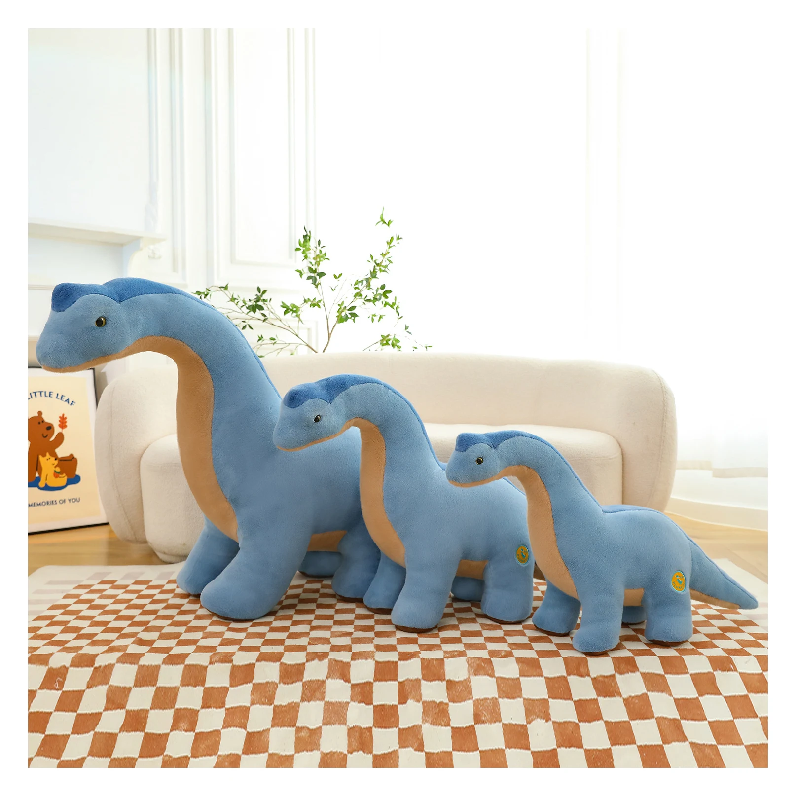 factory direct sale 85cm 105cm 150cm PP cotton cartoon kids soft dinosaur plush toy