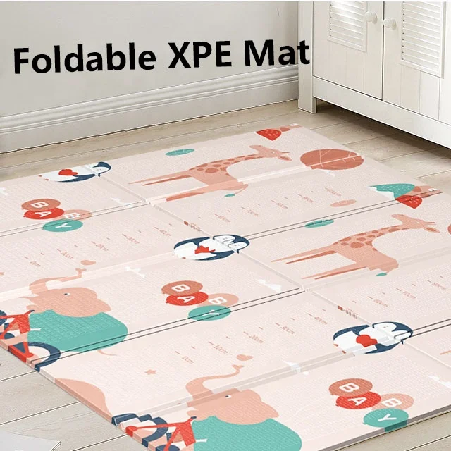Factory XPE folding children's play mat double-sided play mat thick soft XPE material children's mat