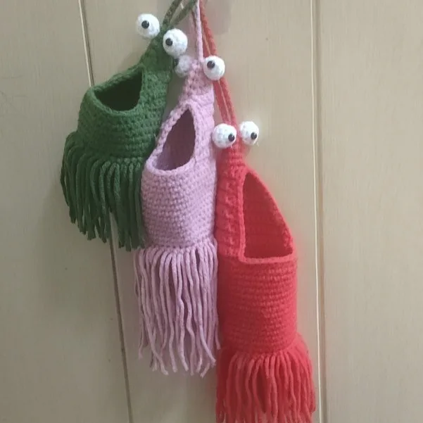 Small size Sewing & Weaving bag Handmade for decoration and storage Crochet Bag