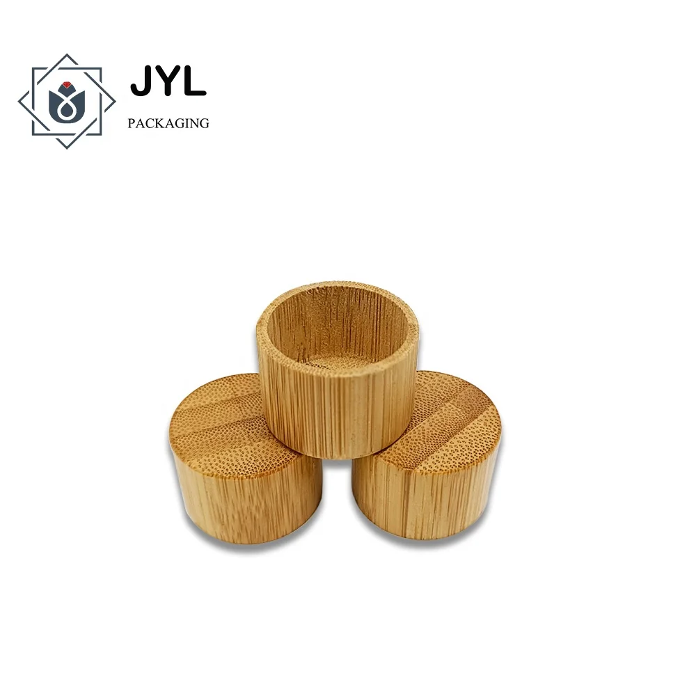 Manufacturer Wooden Bottle Cap Custom Logo OEM/ODM Natural Wood Cap Bamboo Lid For Cosmetics Perfume Bottle