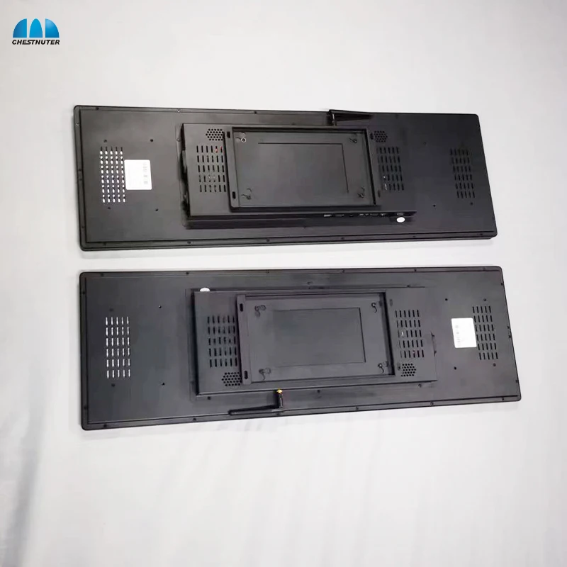 Custom Size Ultra Wide Ultra Thin Digital Signage Advertising Player Shelf Screen Strip Stretched Bar Lcd Monitor Displays