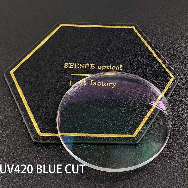 2025 High Index 1.67  Best Quality Danyang SEESEE Optical Lens UV420 Anti Blue Light Lenses Blue Cut Optical Lenses