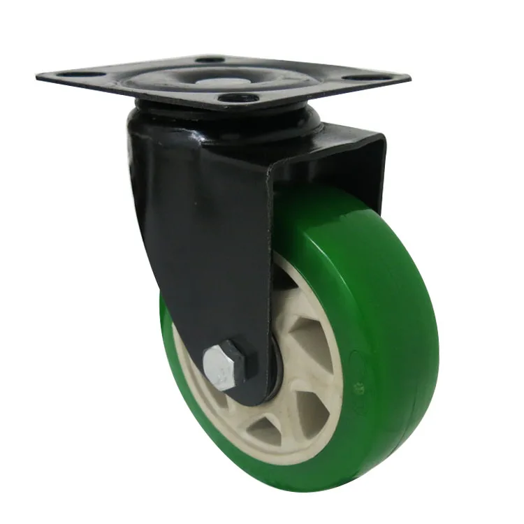 Amazon hot sale rueda de 4inch orange pvc swivel type caster wheels 4 inch for sale