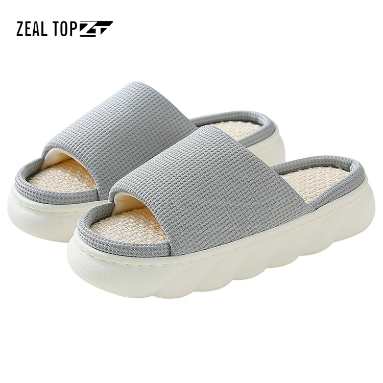 four seasons general indoor home living room guest thick bottom non slip slippers with fur inside