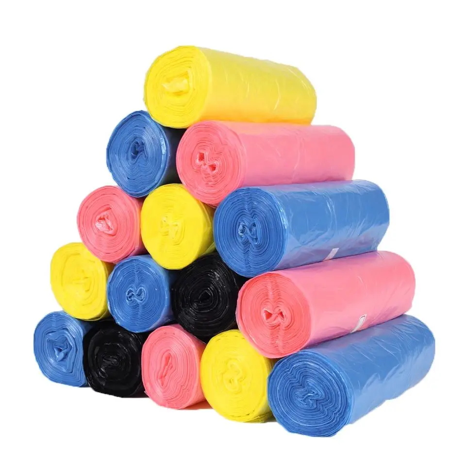 cheap biodegradable plastic recycled garbage bag on roll