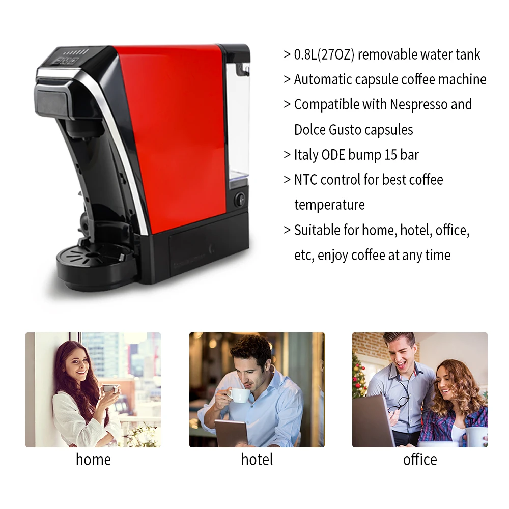 Wholesale High Quality 5in1 Multifunctional NES capsule and dolce gusto home coffee maker machine