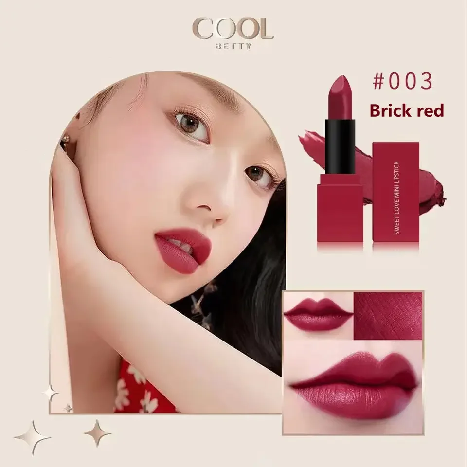 Cute Mini Sweet Love Vegan Matte Capsule Private Label Cream Lipstick Waterproof Makeup Cosmetic Easy To Carry Lipstick