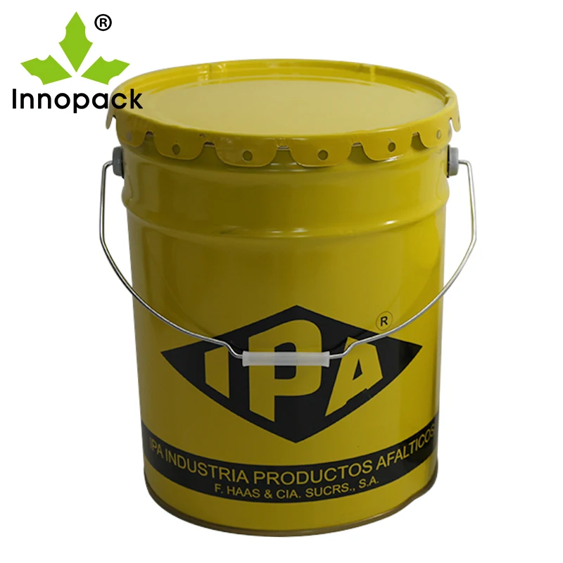 20L metal bucket paint tin pail with lid UN approved