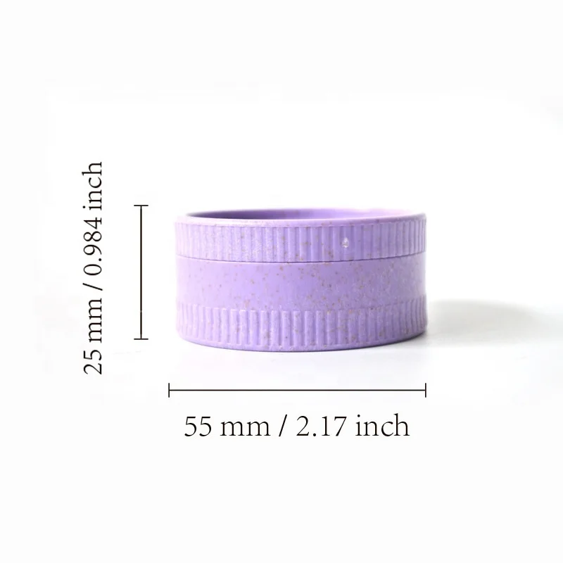 Portable Biodegradable Plastic hemp Shredders Manual Spice & Tobacco grinders with custom logo