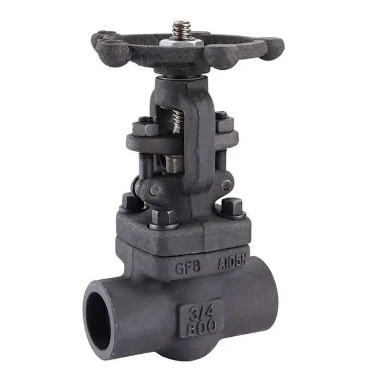 Threaded and SW Socket Weld Gate Valve Stainless Steel Forged Steel A105 F6a API 602 OS&Y CL150 Material Female Black Pipe OEM