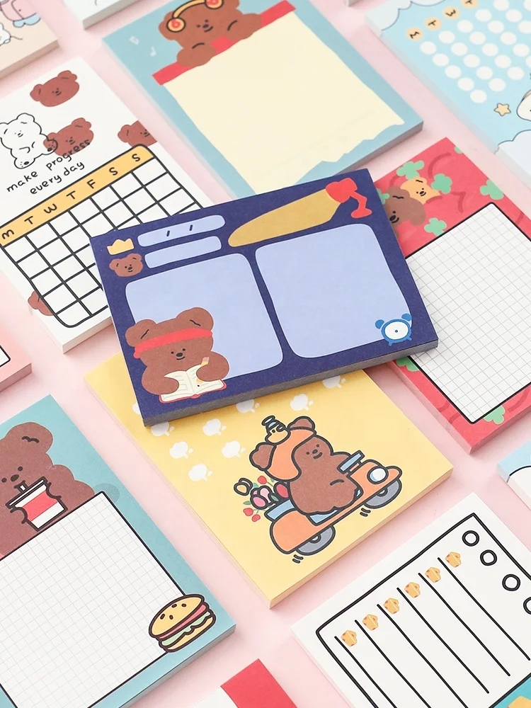 Cute Little Green Dinosaur Pattern Sticky Note Can Be Used To Record Message