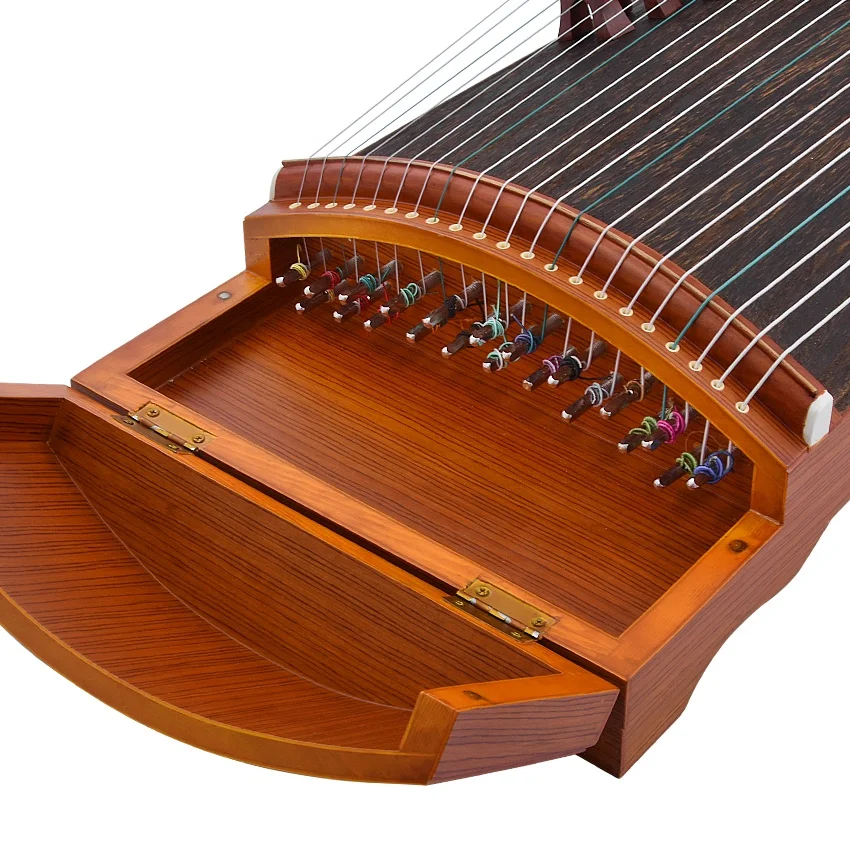 Traditional Guzheng Chinese Yangzhou 21 Strings Zither Musical