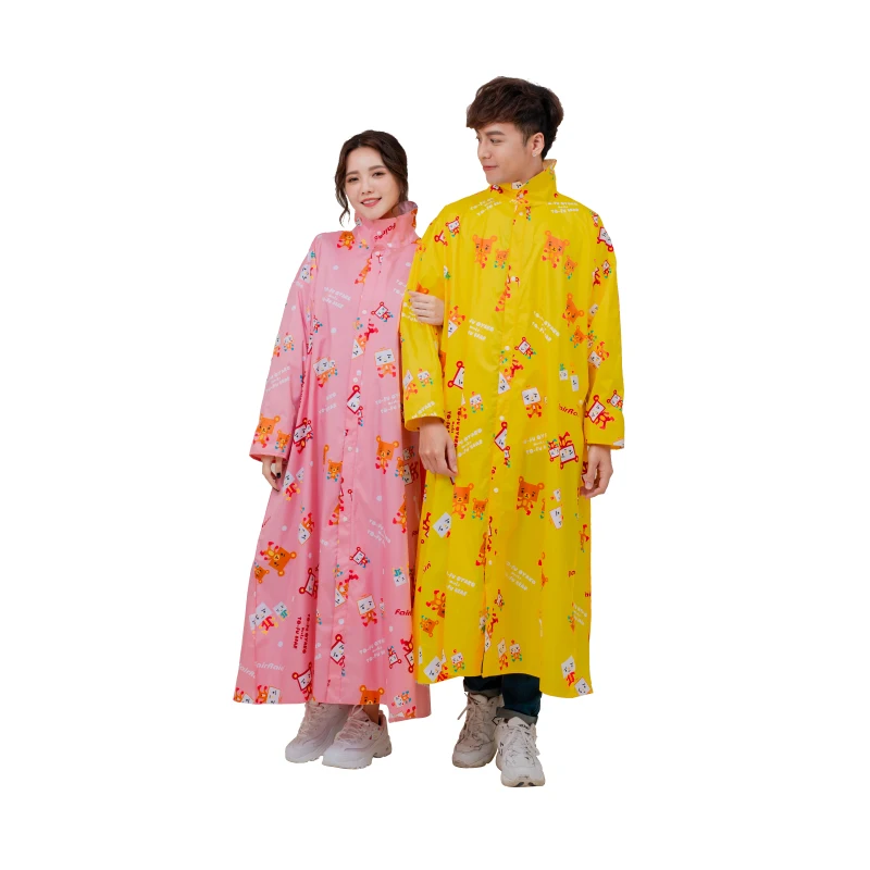 Free Sample Wholesale Adult Children Coating on Polyester Plastic Raincoats