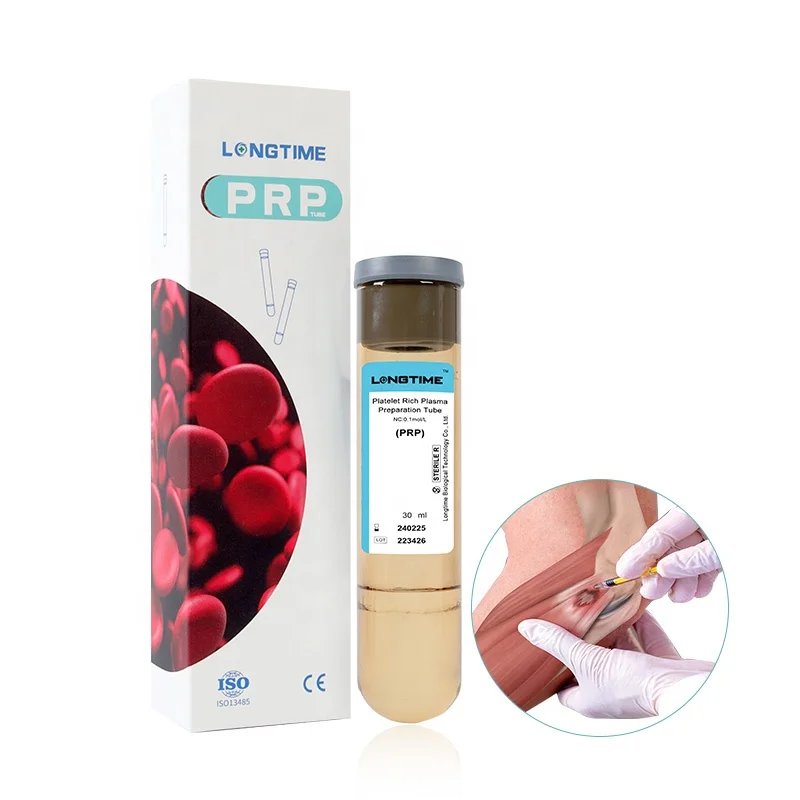 Longtime Manufacturers Platelet Rich Plasma 30ml Sodium Citrate PRP Tube with acd gel
