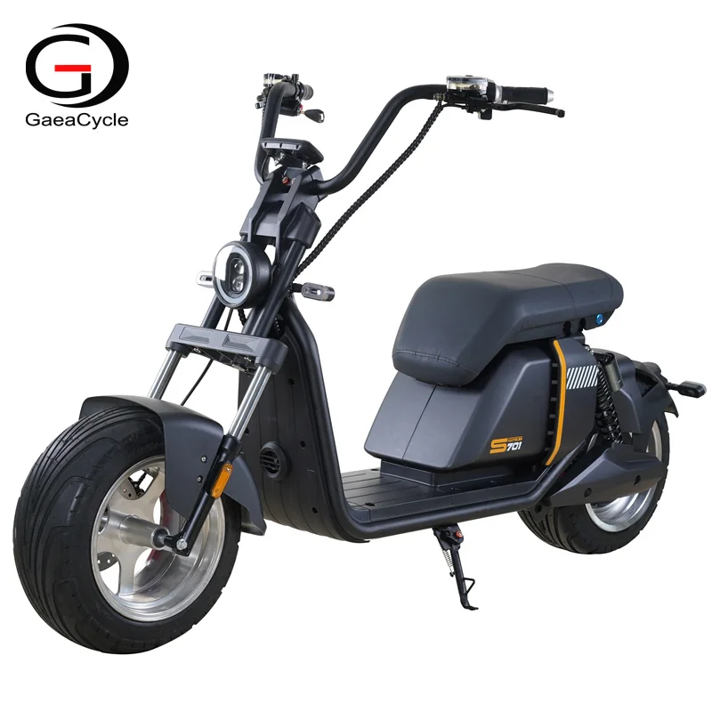 Gaea Citycoco 701 EEC 2000W внедорожный электрический скутер с толстыми шинами литиевая батарея 60