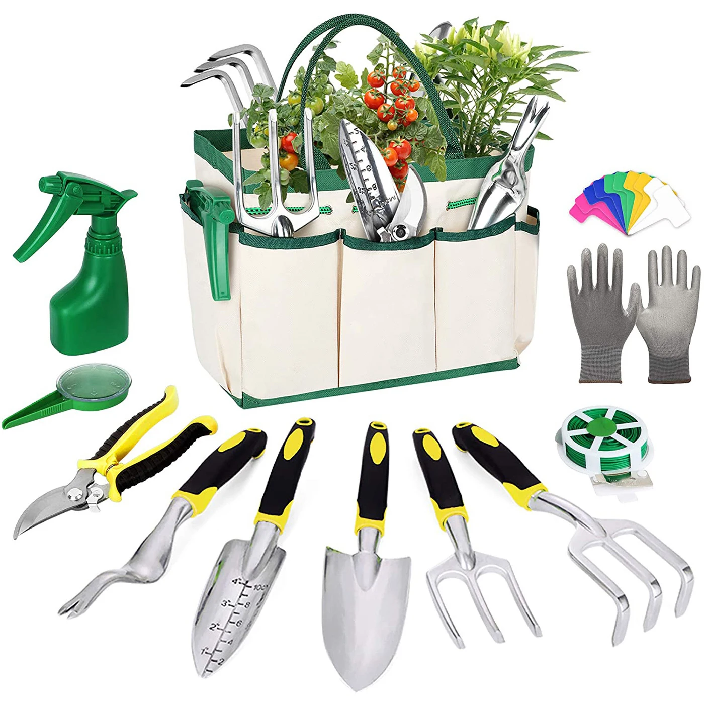13 pieces Gardening Planting Tools Flower Planting Pruning Shear Aluminum Trowel Shovel Garden Tools Set