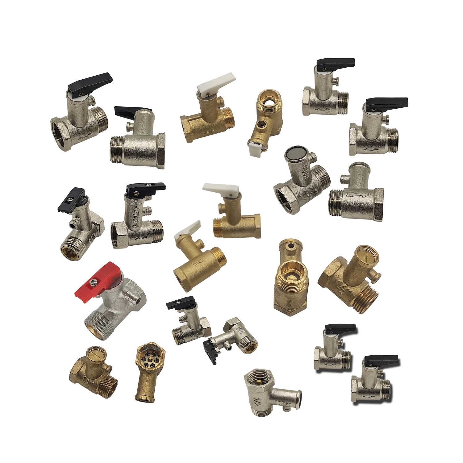 Hot Selling 1/2 8 Bar water heater safety valve brass safety valve water heater valve