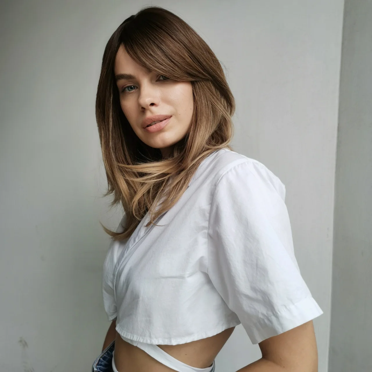 High Quality Top Selling Most Popular Long Ombre Blonde Synthetic Hair Wig for Women