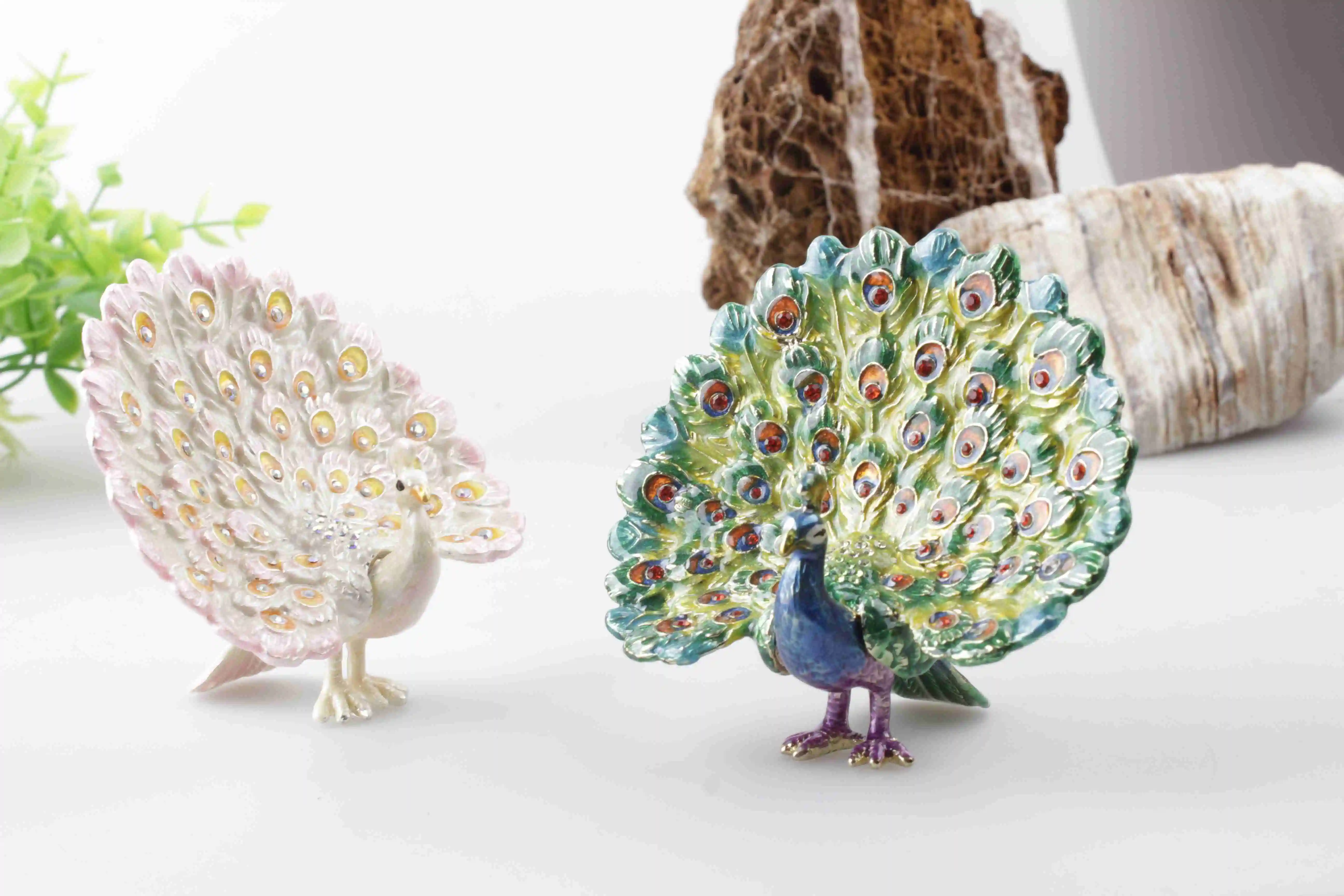 Лидер продаж 2021, роскошная шкатулка для ювелирных изделий, подарочные коробки, изысканная коробка для украшений с павлином