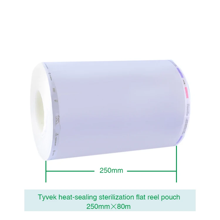Tyvek heat-sealing plasma sterilization roll pouch
