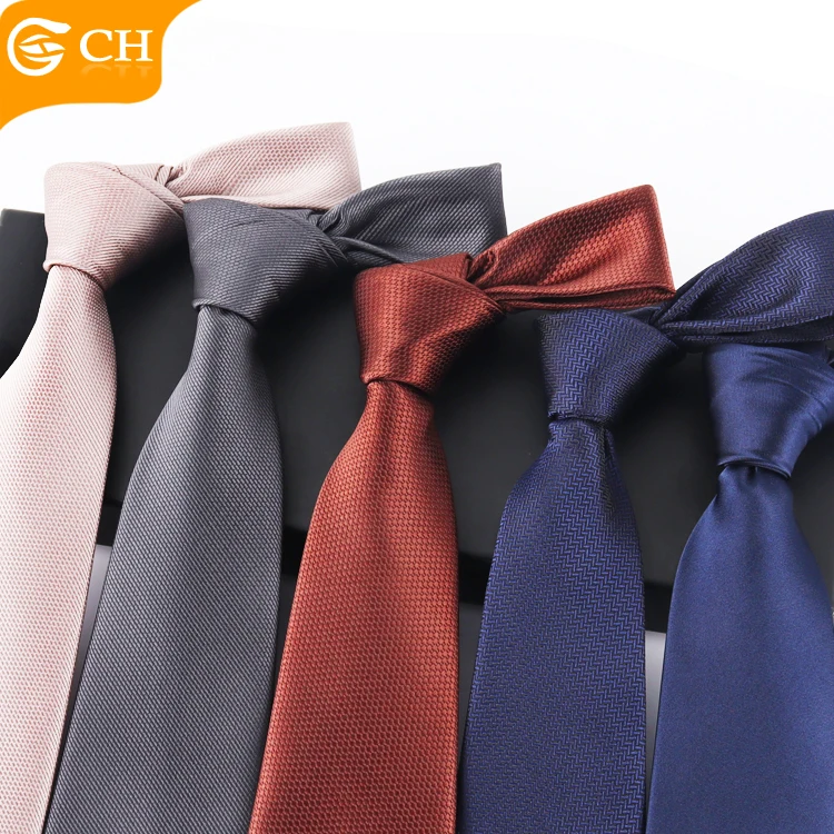 Chinese Good Quality Brand Designer Sepia Blue Necktie Personalized Solid Navy Woven Polyester Ties For Men