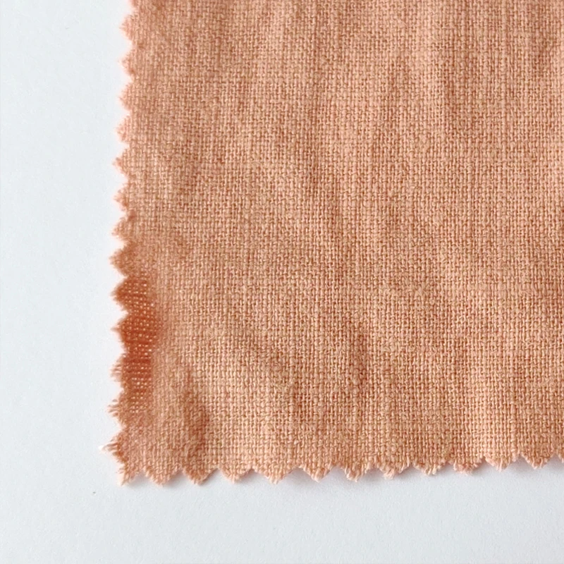 stone washed ramie cotton blended fabric nettle cotton thicker crepe bamboo pattern cloth 2E88S