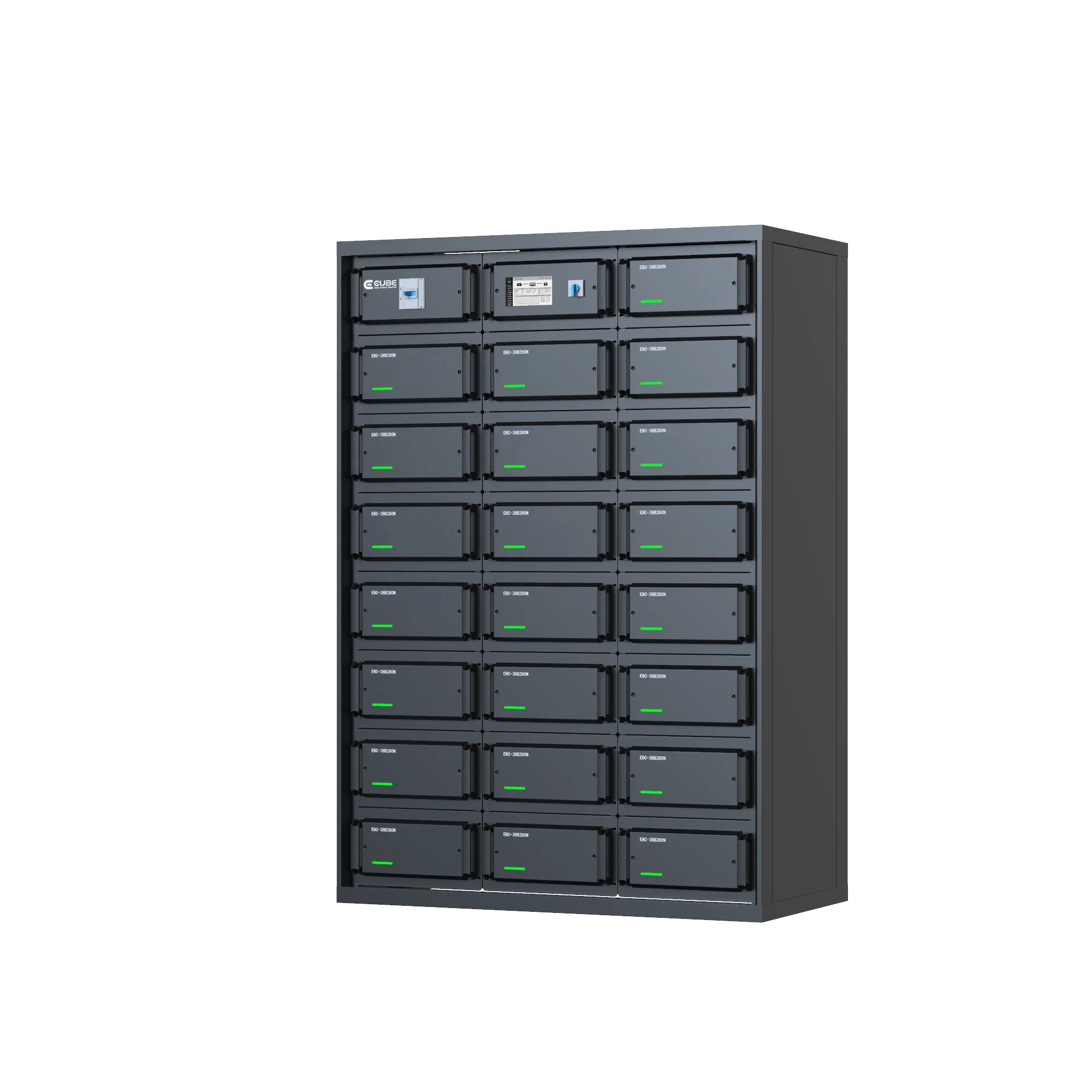 ESS Energy Power Storage 400kW 640A Lithium Battery Rack Type Integrated Cabinet Modular LiFePO4 Battery System