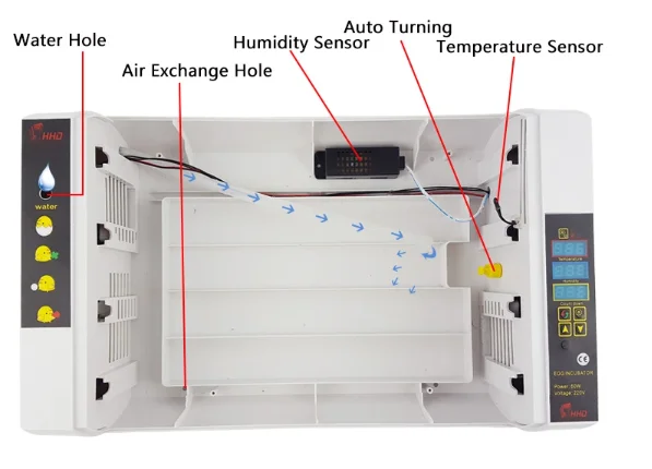 HHD 24A Cheap Price Egg Incubators Hatching Machine Fully Automatic Prices in Tunisia