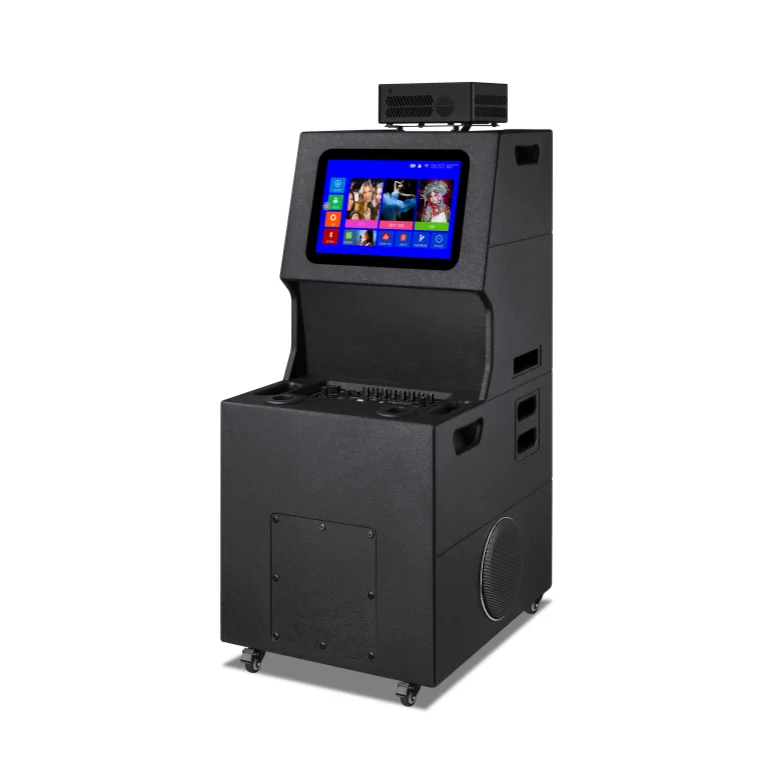 2024 hot sale professional projection video audio system outdoor music active line array 15 inch karaoke speakers