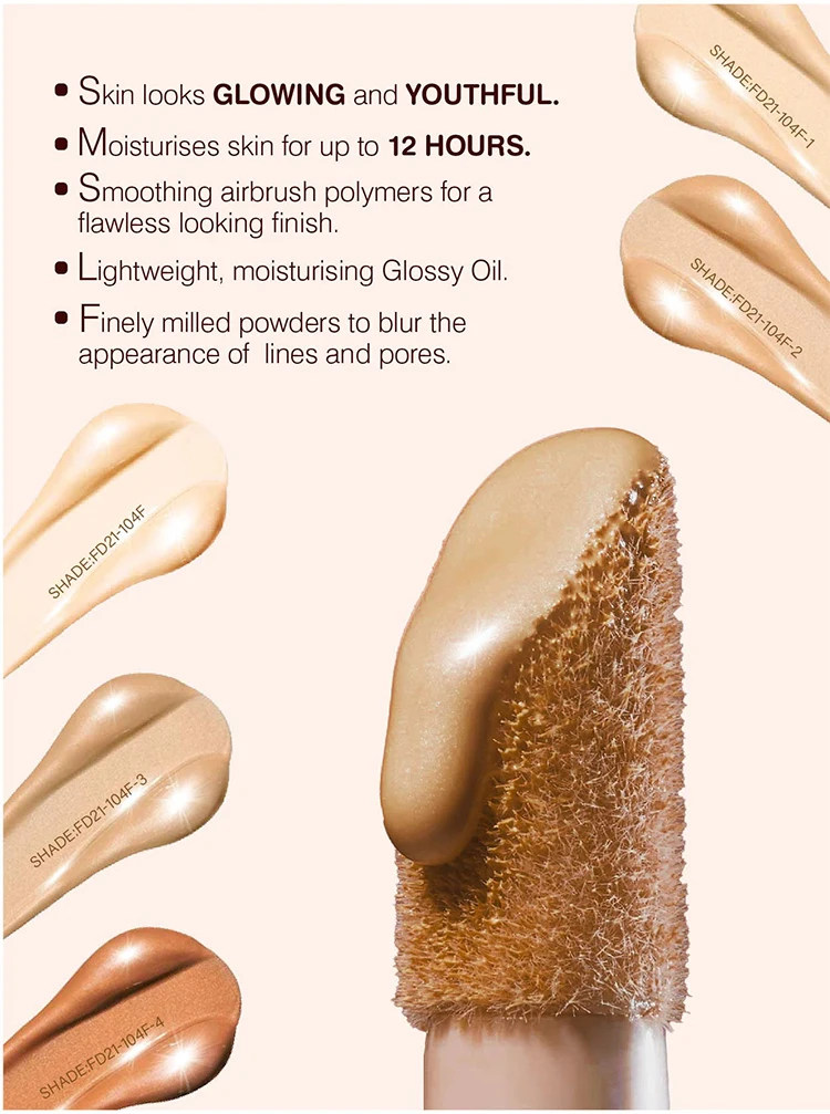 Private Label lightweight moisturizing primer vegan Face makeup glow filter Body Shimmer Liquid Highlighter body glossy oil